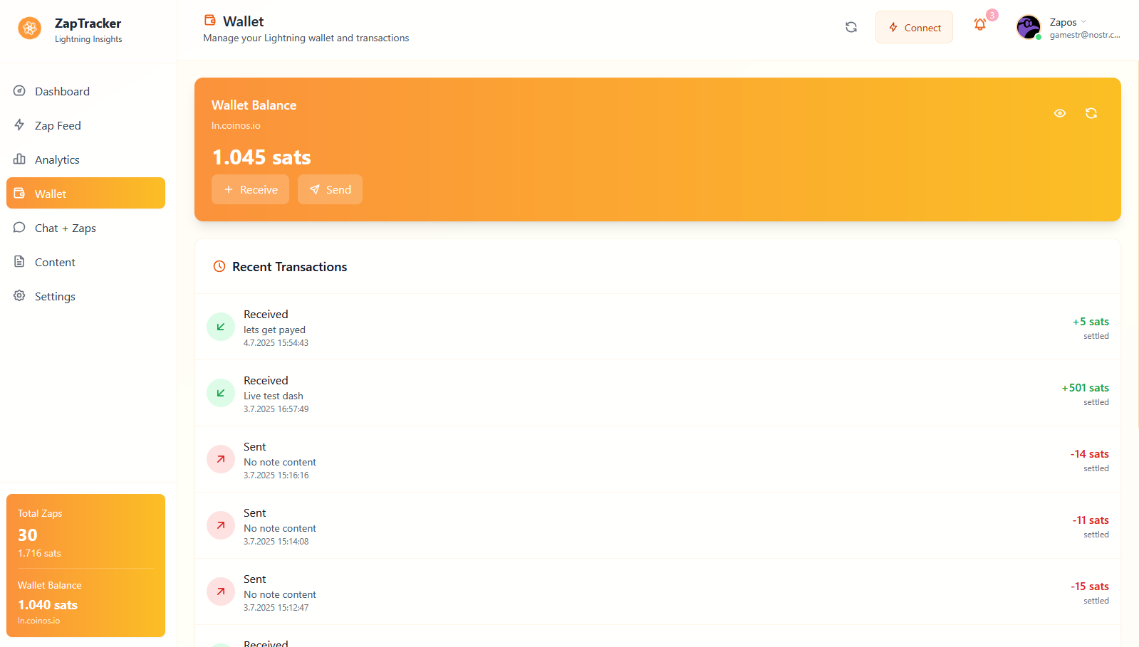 Lightning Wallet Management